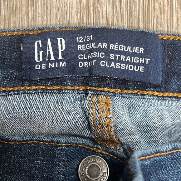 Gap Denim Regular Straight Cut Size 12 - Picture 3 of 5